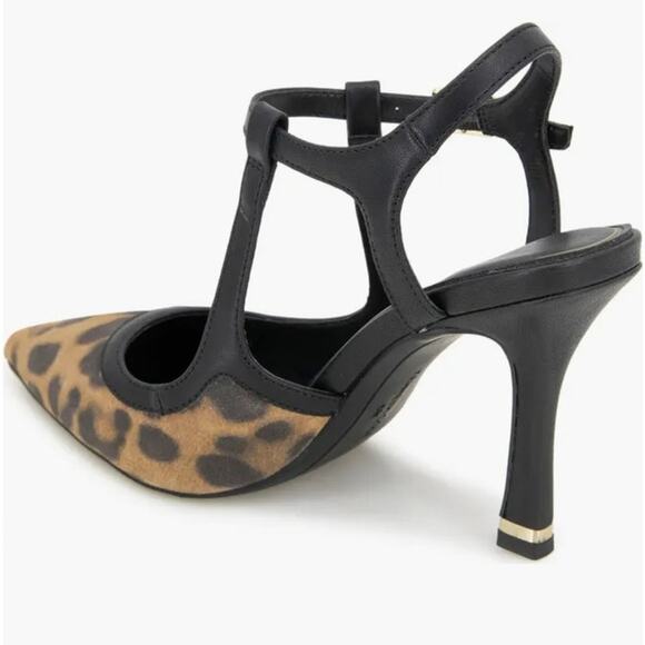 New Kenneth Cole Romi Leopard Print Slingback 9.5M - Picture 3 of 8